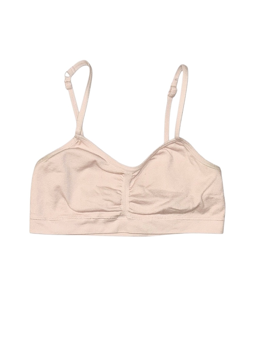 MAIDENFORM Girl's Light Pink Sports Bra Large 34A Adjustable Straps